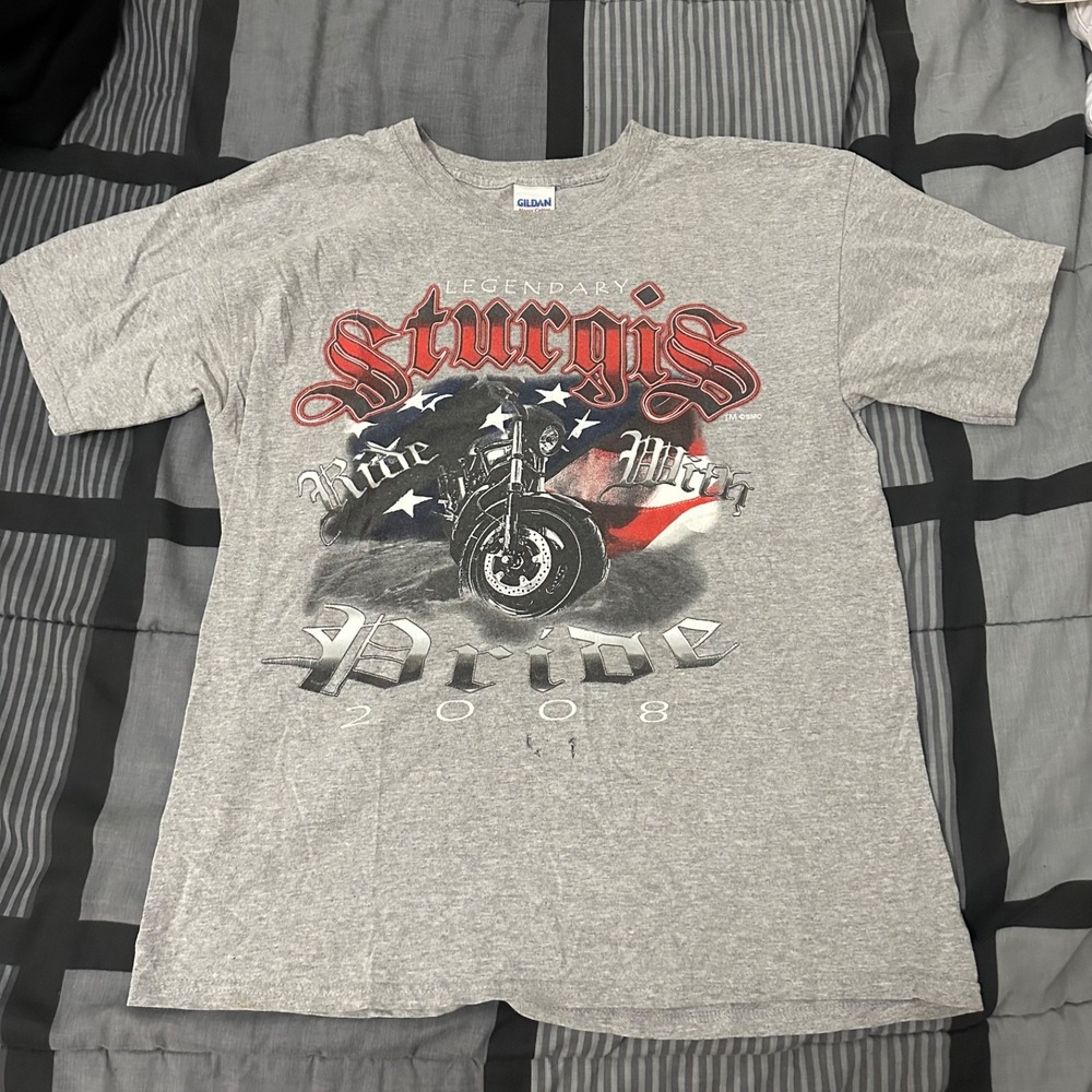 Sturgis Men's Large Gray T-Shirt